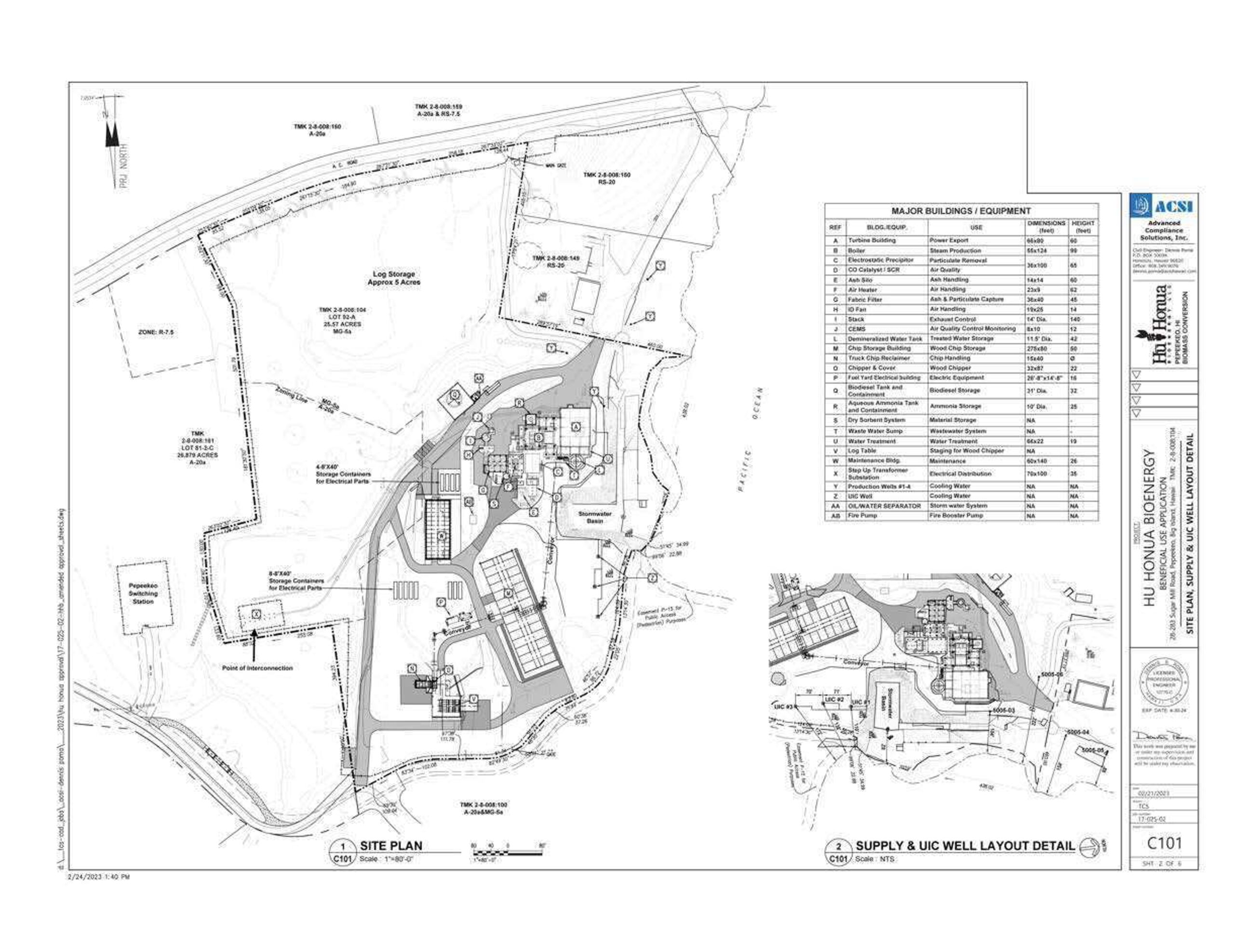 Honua Ola Bioenergy site location map